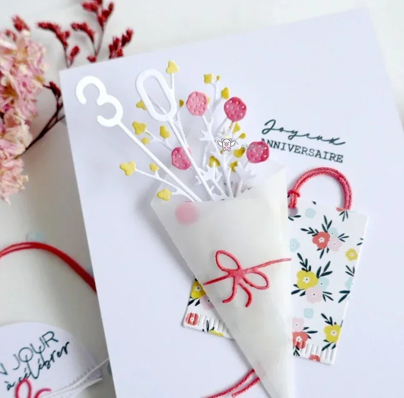 

New metal cutting dies cut die mold Bouquet decoration Scrapbook paper craft knife mould blade punch stencils dies