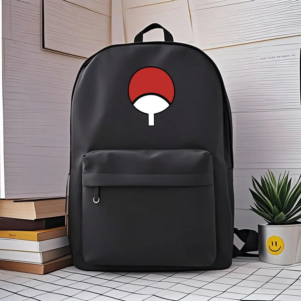 

Naruto Anime Backpack Blue Sasuke Uchiha Sharingan Cosplay School Bag for Boys