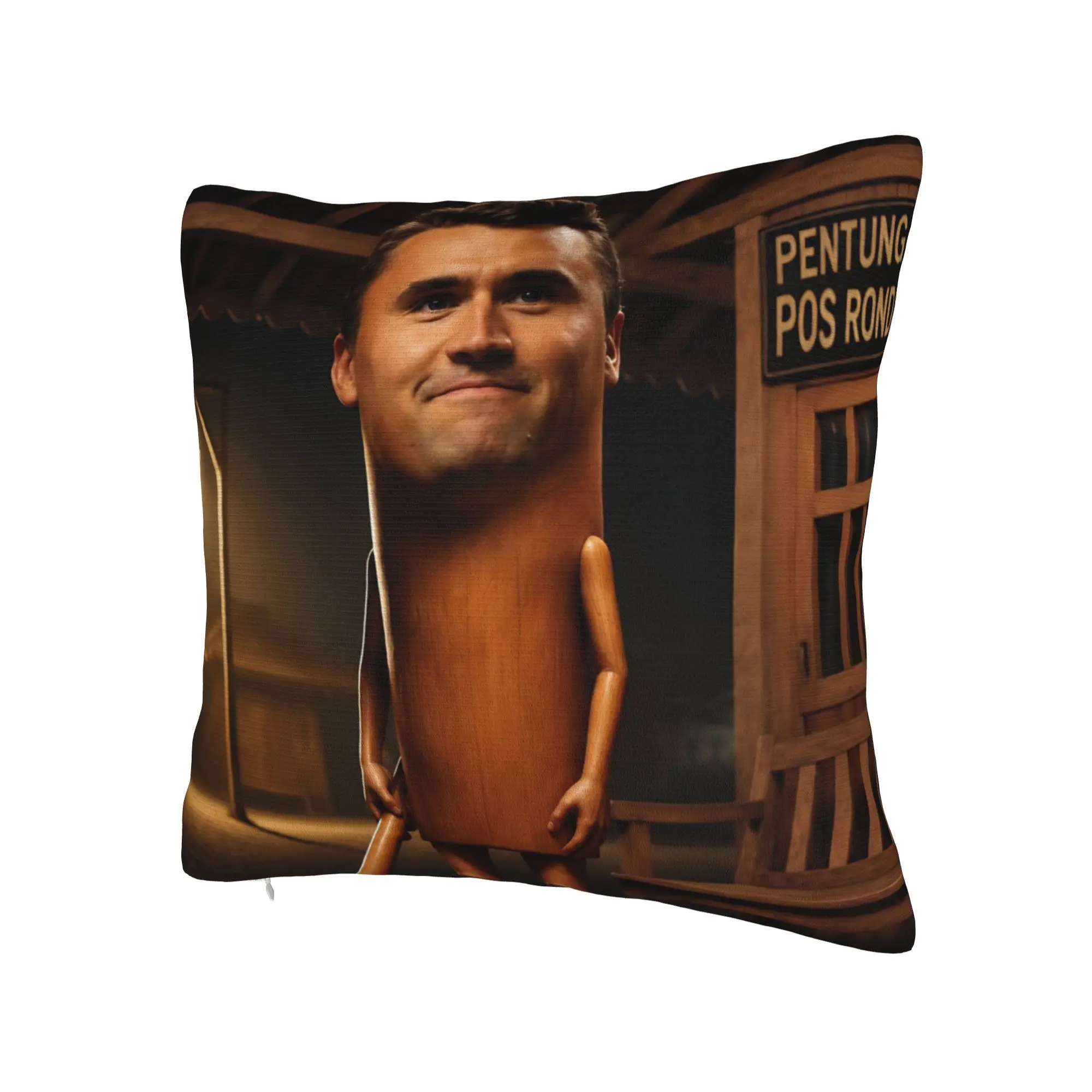 Charlie Kirk Funny Meme  Pillow Covers Merch Soft Cushion Cover Decoration  Throw Pillow Case Cover Home Multiple Sizes
