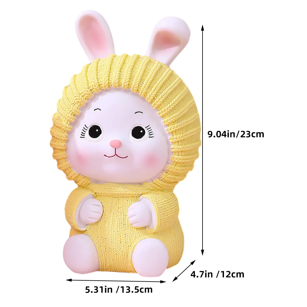 Creatieve Bunny Vinyl Spaarpot Duurzame Spaarpot Munthouder Spaarpot voor Geld Verjaardag Kerstmis Nieuwjaar Cadeau