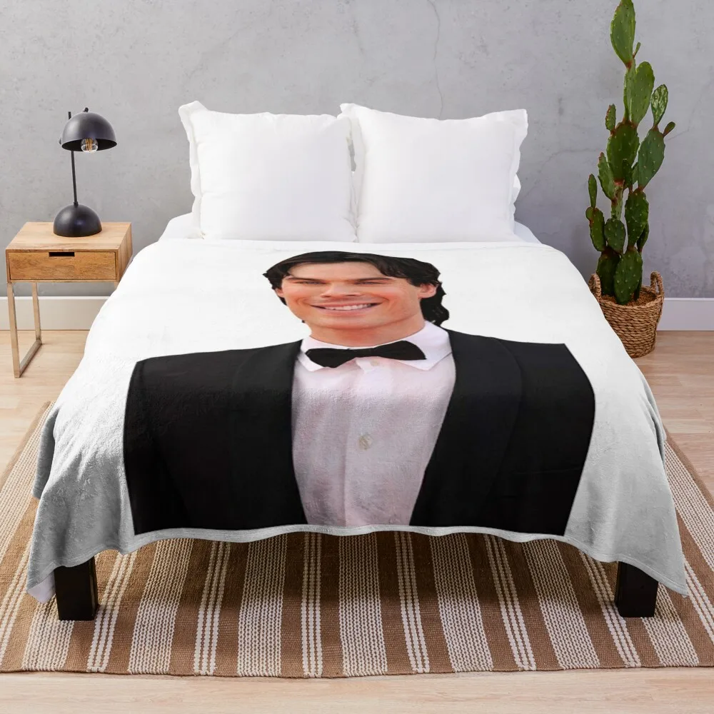 Ian Somerhalder (aka Damon Salvator) Throw Blanket Luxury Tourist Luxury Thicken Beach Blankets