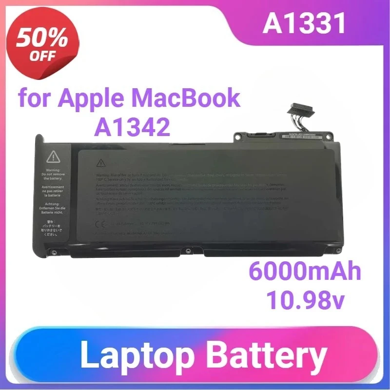 

Laptop Battery A1331 for Apple MacBook A1342 13-inch Mid 2010 MacBook Pro 13 MC516 MC516CH MC516LL MC516J MC516B MC516X