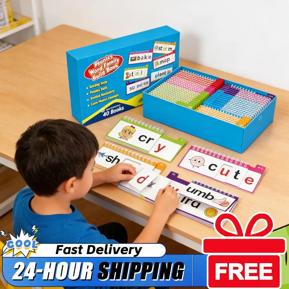 

Learn To Read Phonics Flash Cards Kindergarten Reading Books for Kids Homeschool Preschool Learning Activities
