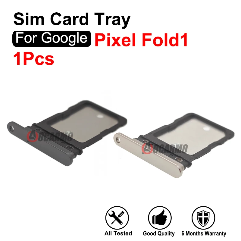 Black White SIM Card Sim Tray Slot For Google Pixel Fold1 Replacement Parts