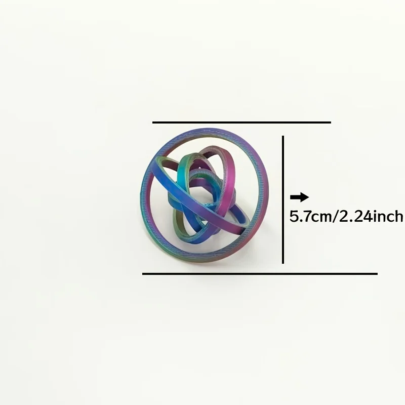 3D Printed Decompression Rotating Fingertip Ring - Anxiety Relief Toy, Durable ABS Material, Vibrant Colors | Durable Plastic