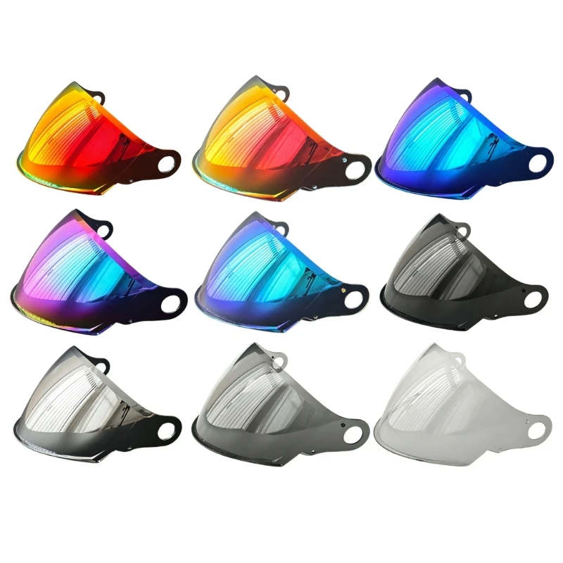 Helmet Lens Replacement for OF616, Polycarbonate Front Cover with Wide Front Coverage for Daily Road Use and Quick Install H8WE