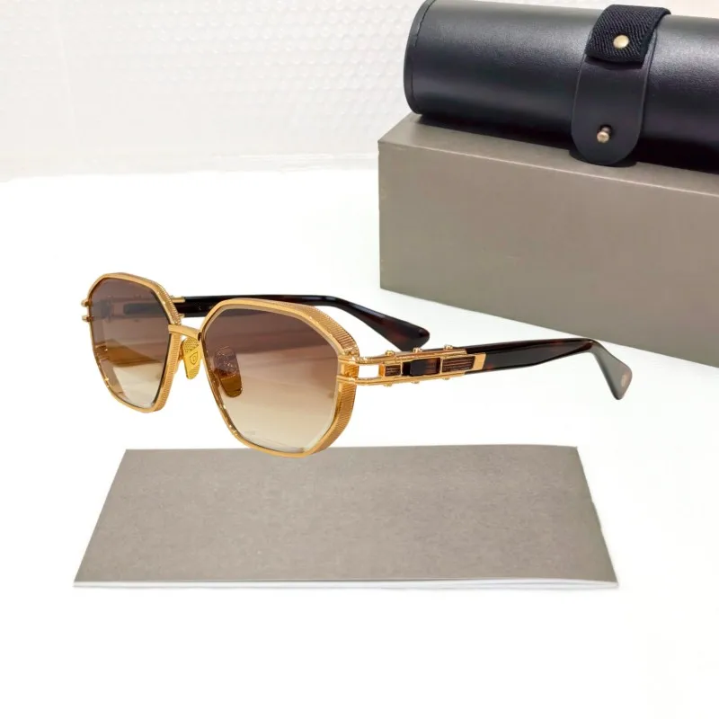 

Wholesale Luxury brand Sunglasses Model 473-B Alloy Frame and Acetate Temple UV400 Designer Eyewear for Men Women with box