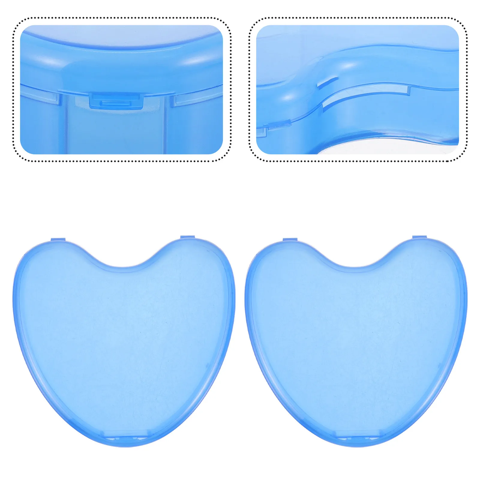 

10Pcs Dental Retainer Case PP Reusable Orthodontic Aligner Storage Box Portable Lightweight for Travel Camping Business Denture