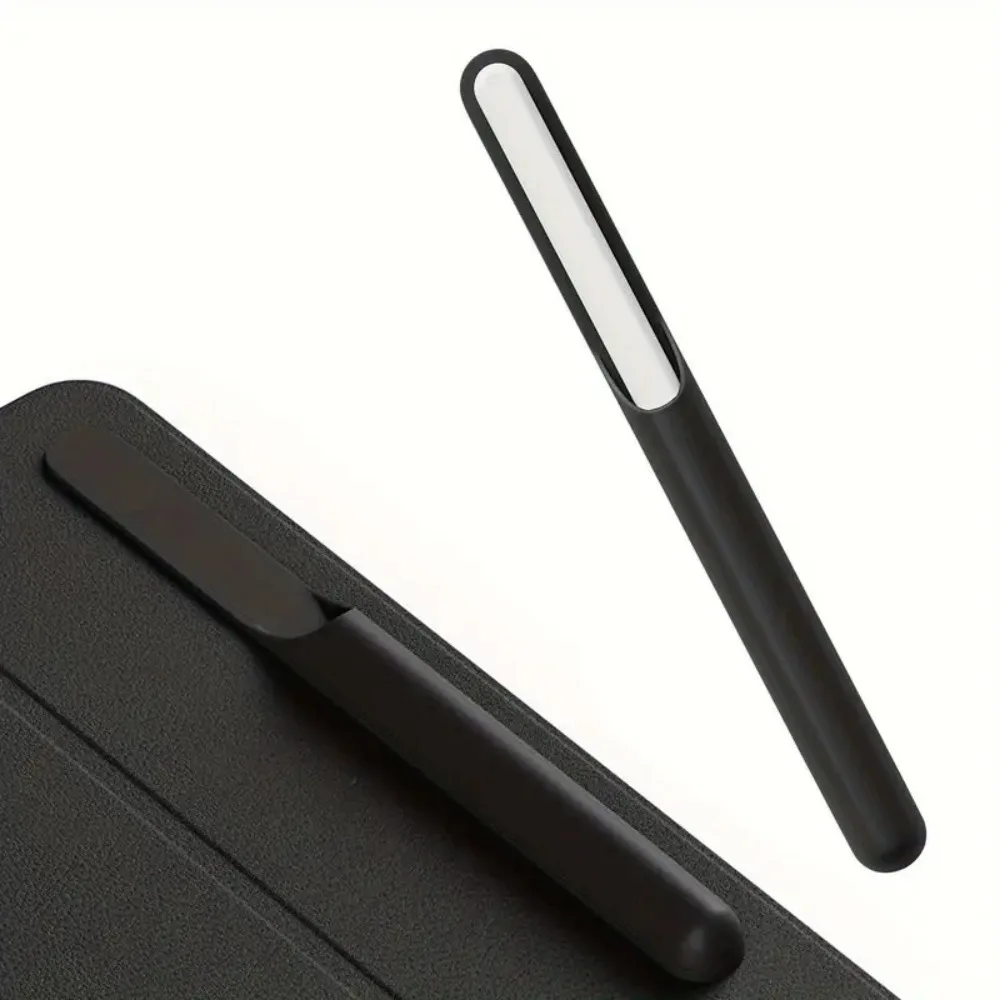 New Silicone Pencil Holder Self-Adhesive Anti-loss Protective Sleeve Solid Color Flexible Tablet Stylus Pencil Case