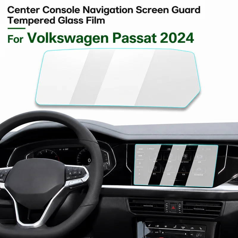 2024 For Volkswagen Passat Center Console Navigation Screen Guard Tempered Glass Film Auto Modification Accessories
