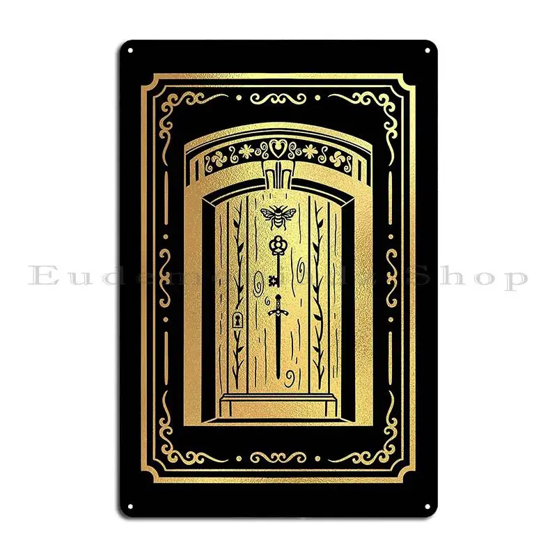 The Starless Sea Erin Morgenstern Door Bookish Art Metal Signs Vintage Customized Wall Cave Bar Cave Designing Tin Sign Poster