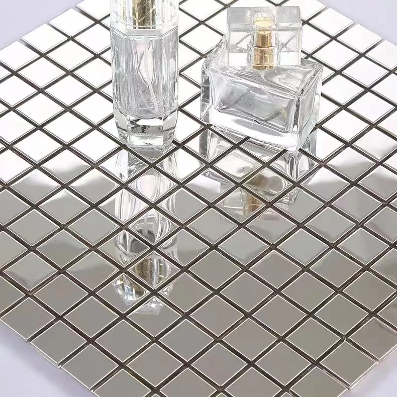 

Polished silver metal mosaic tile for home decoration