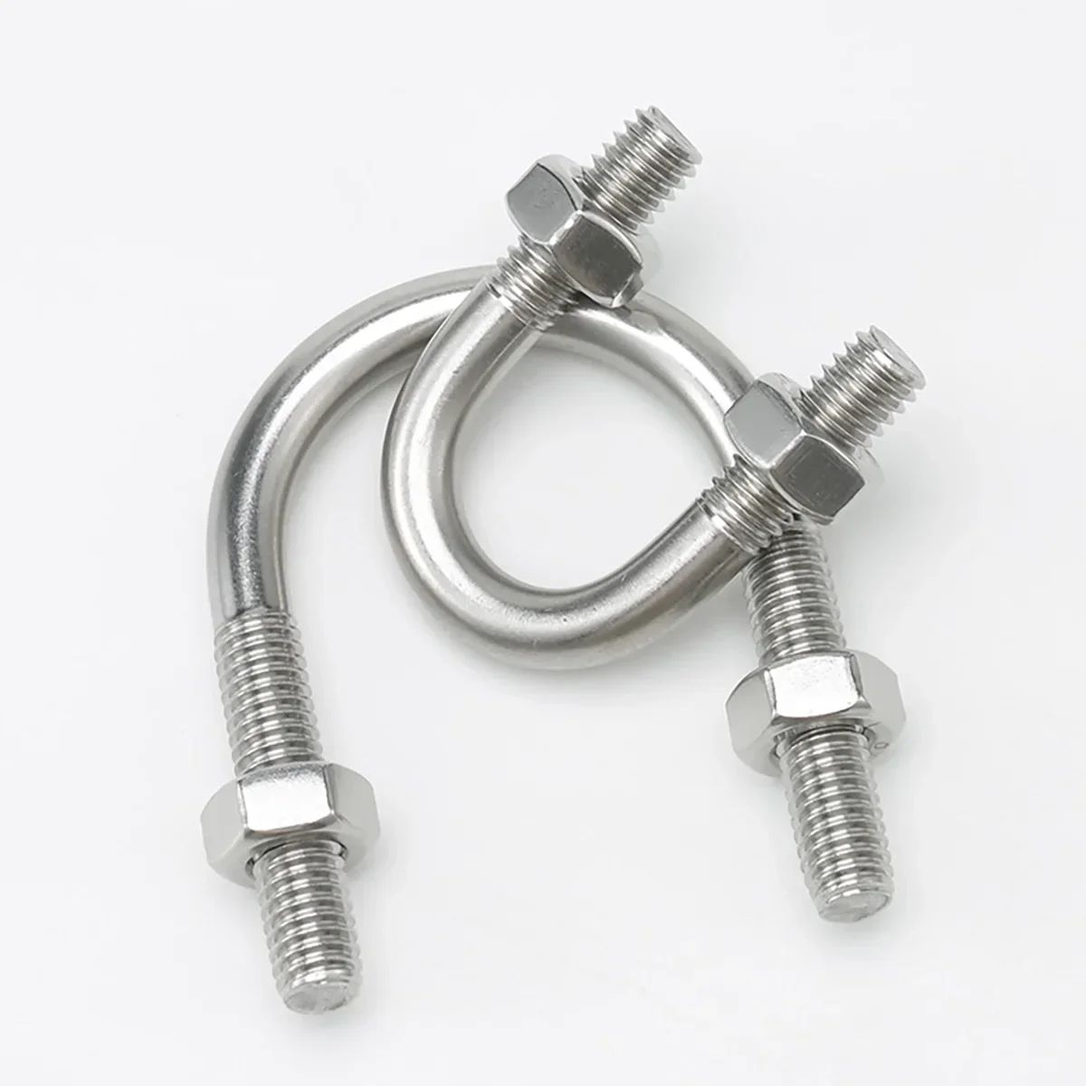 304 Stainless Steel U-Clip / U-Bolt With Screw And Nut Set / Riding Fixed Clip  M6M8