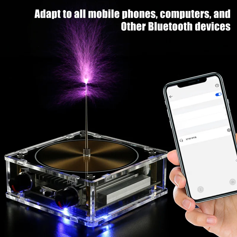 Music Tesla Coil Artificial Lightning Touchable Audio Input Bluetooth Scientific Experiment Tesla Music Box