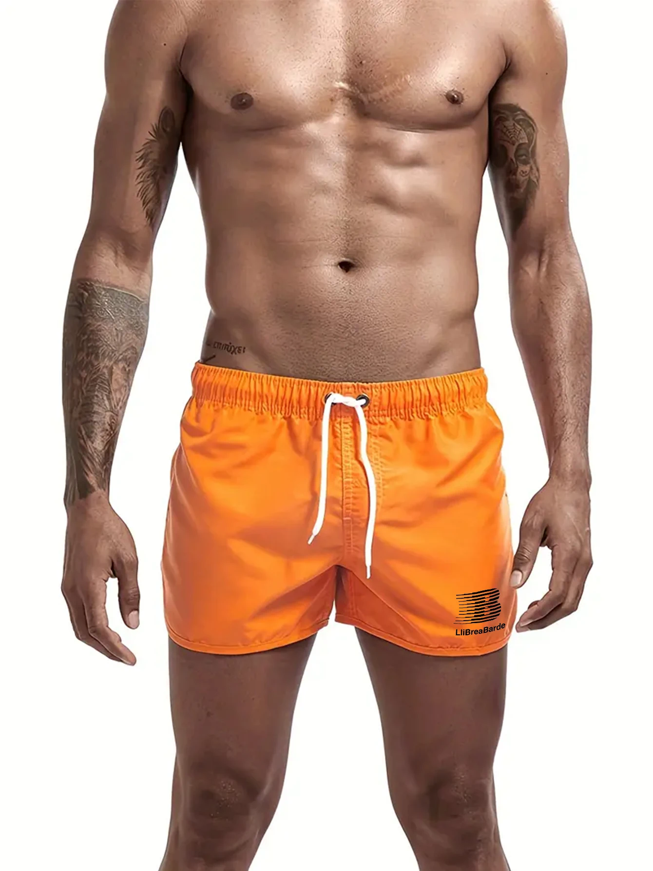 

New Men's Fashion Beach Shorts Polyester Multi-color Sports Shorts Men's Pockets Quick-drying