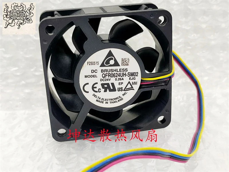 

Ltsf For Delta Electronics QFR0624UH-SM02 DC 24V 0.26A 60x60x25mm 4-Wire Server Cooling Fan