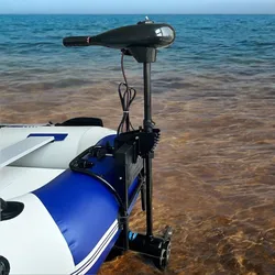Solar Marine 50LBS 480W Inflatable Boat Electric Trolling Motor Fishing Kayak Engine Outboard Motor Propeller High Efficient