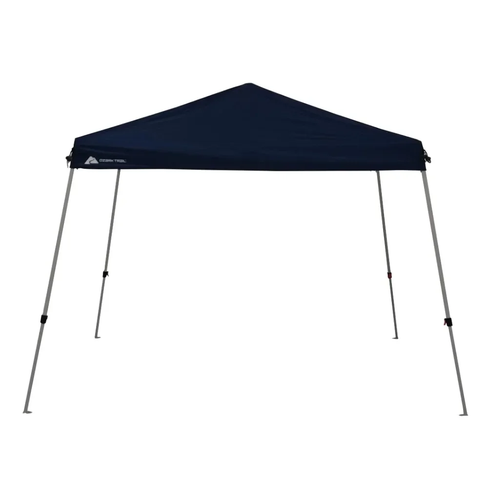 

10' x 10' Instant Pop-up Slant Leg Outdoor Canopy Type Shading Shelter, Dusty Blue