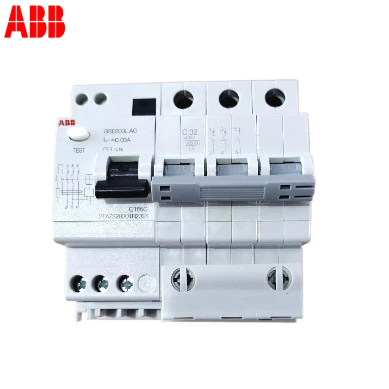 ABB Leakage Circuit Breaker, Leakage Switch GSE200L Series New 1P  2P 3P 4P, Household Leakage Air Switch Protector, Smart Home