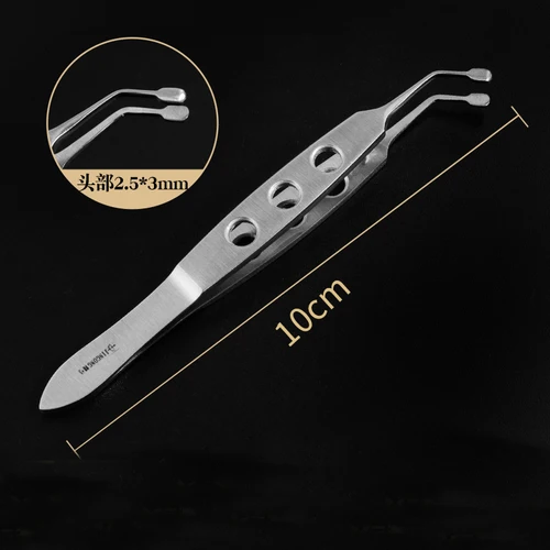 Imagen 2 del producto Pinzas de glándula Meibomian para apretar y girar, instrumentos oftálmicos con clip para párpados, pinzas de masaje para dragado de bloqueo de párpados