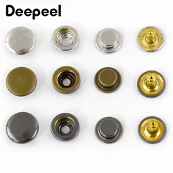 20Sets Deepeel 11mm 503# Metal Snap Button Fastener Press Studs Invisible Clasp Down Jacket Coat Combination Buttons Accessories