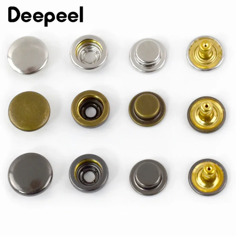 20 zestawów Deepeel 11mm 503 #   Metalowy zatrzask zatrzaskowy Niewidoczne zapięcie Kurtka puchowa Płaszcz Kombinacja guzików Akcesoria