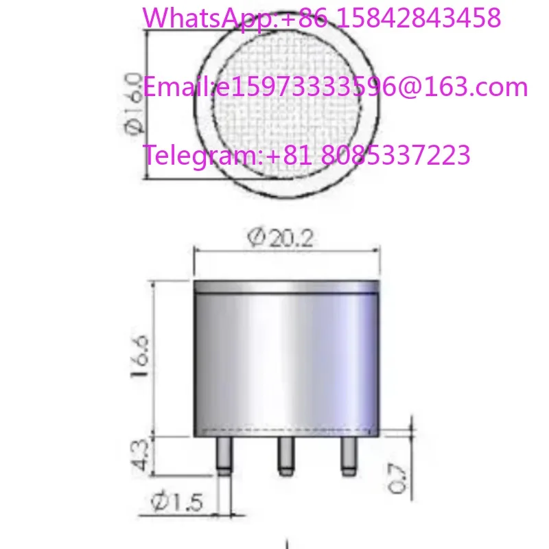 Sensor 4-NH3-500 0-500ppm CL-1052-400 Gas Monitor Backup Battery