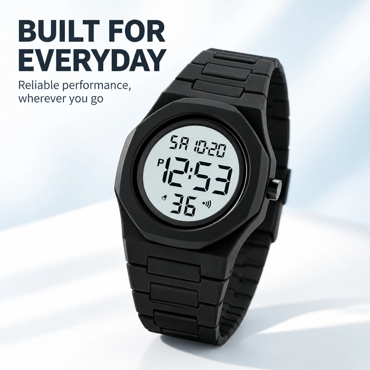 SKMEI 2613 Digital Sports Wristwatch Electronic Fashion Watch Casual Luminous Alarm Timer Clock Outdoor Activity Sweat Shower