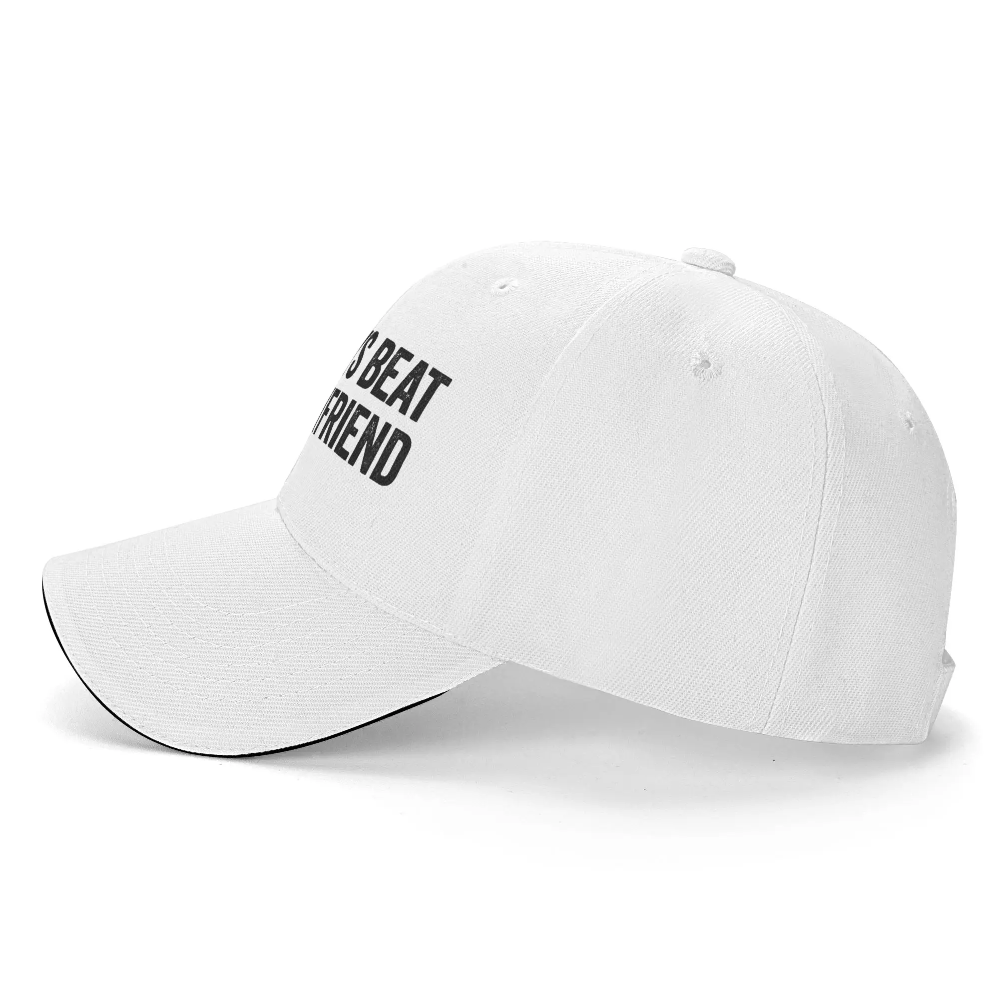I Always Beat My Boyfriend Boyfriend Beater Sandwich Hat Baseball Caps Snapback Caps  Sun Hats Adjustable Trucker Cap Washable
