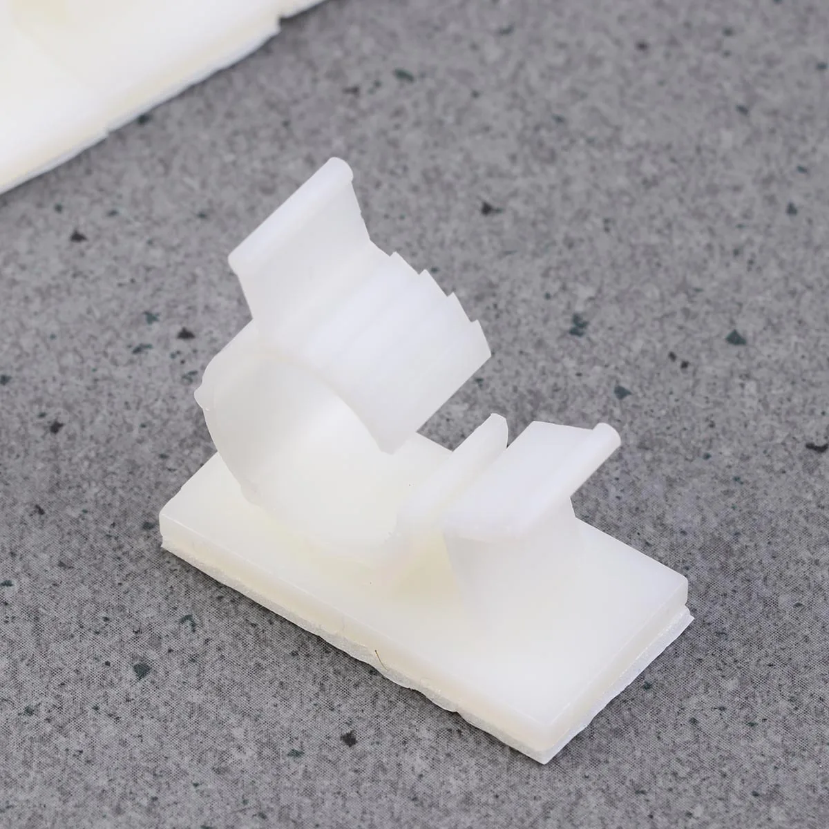 

20Pcs Plastic Cable Clips Self Adhesive Cord Management Clips for Wires Earphones Computer Network Cables White