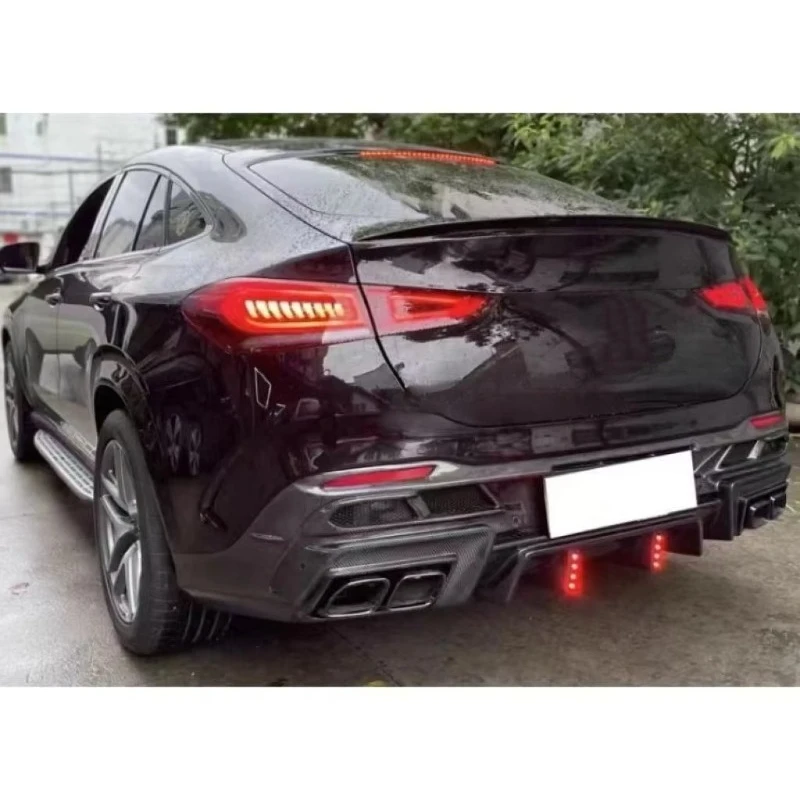 High Quality LD Style Carbon Fiber Rear Bumper Diffuser Lip Body Kit for  GLE C167 W167 GLE350 GLE53 Coupe