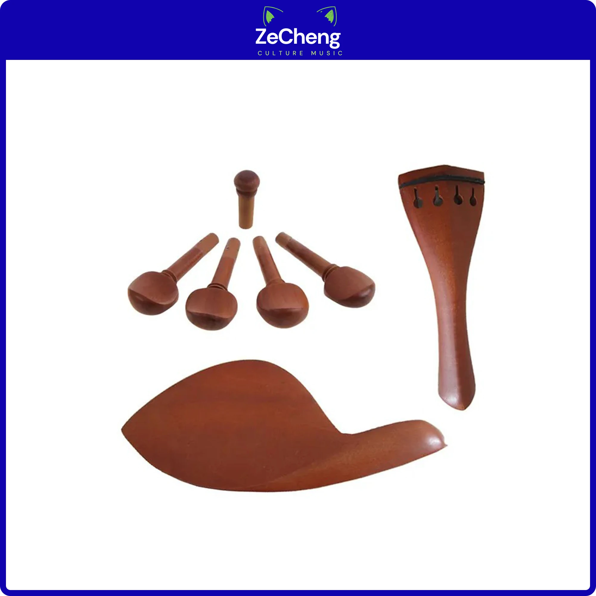 

Chin Rest Knob for Violin, Perforated Pegs, Tailpiece Accessories, Size 4/4, 3/4, 1/2, 1/4