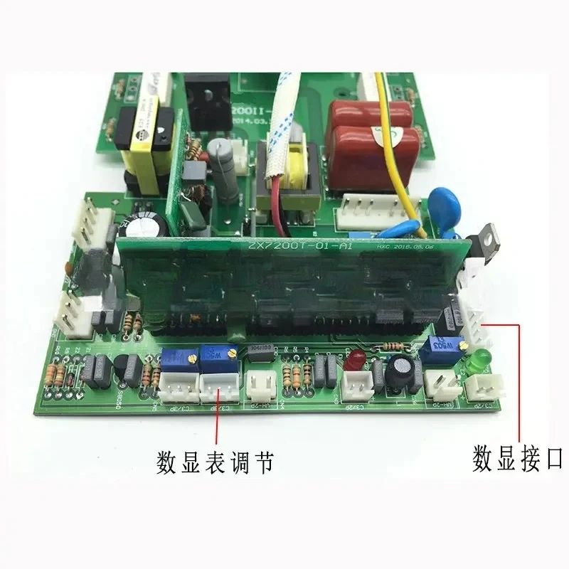 Печатная плата инверторного сварочного аппарата ZX7/TIG/WS-200 250, верхняя плата, аргонодуговый сварочный аппарат постоянного тока с цифровым дисплеем