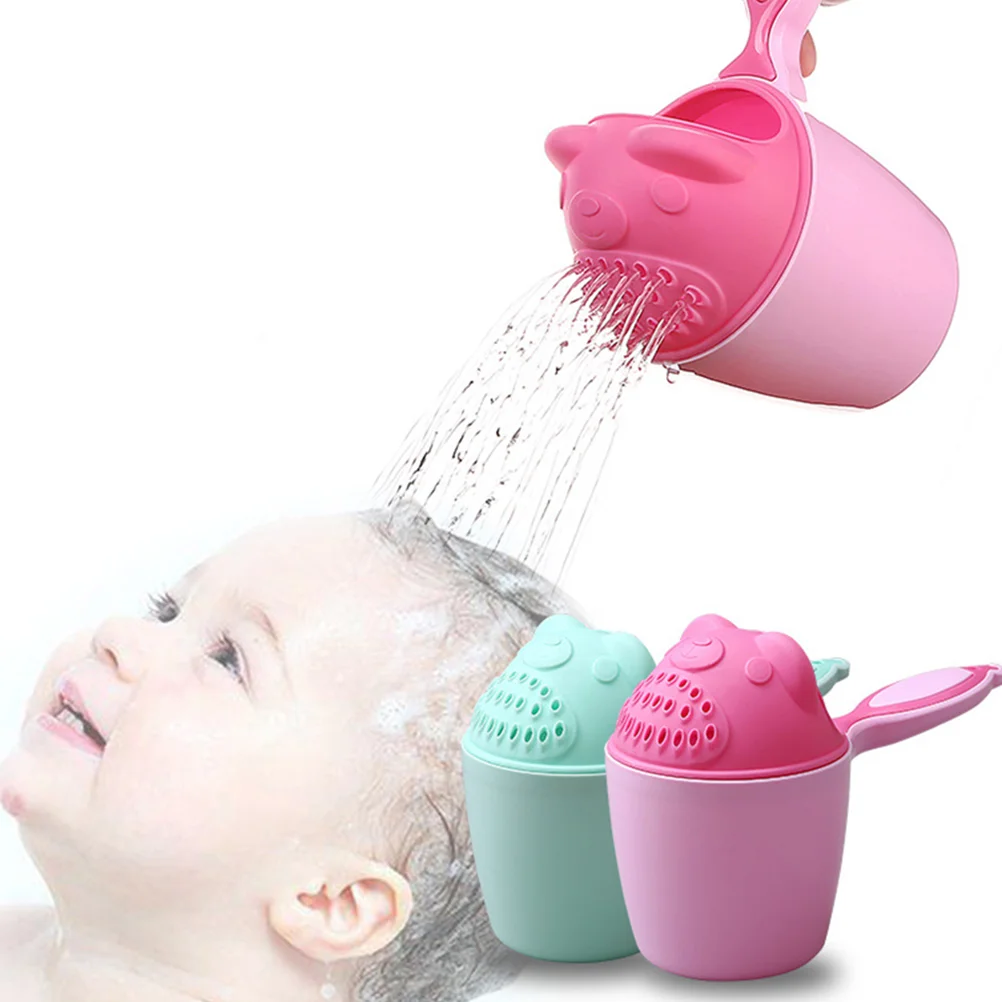 อาบน้ํา Bailer แชมพู Scoops Sprinkler Baby Rinse ถ้วย Flusher ช้อนอาบน้ําทารกแรกเกิด