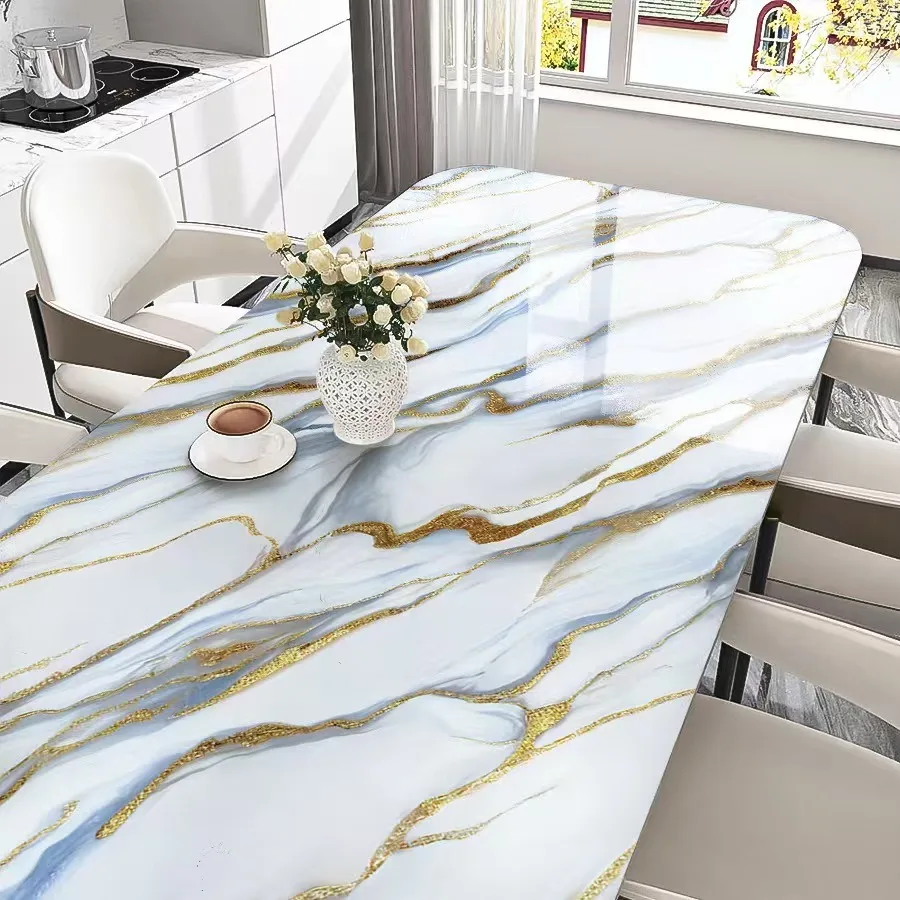 Aluminum Foil Stove Fire Prevention Oil Proof Self Adhesive Wallpaper Muebles Kitchen Cabinets Desktop Waterproof Contact Paper