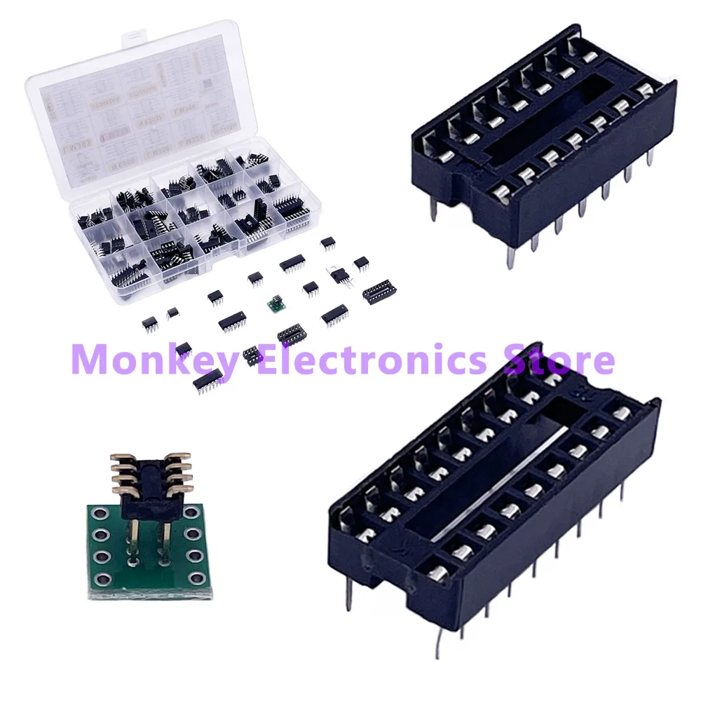 150pcs Integrated IC Circuits Chips Boxed PC817 ICL7660 NE555 LM358 JRC4558 LM393 LM339 Repair Appliances Send Clip Send Adapter