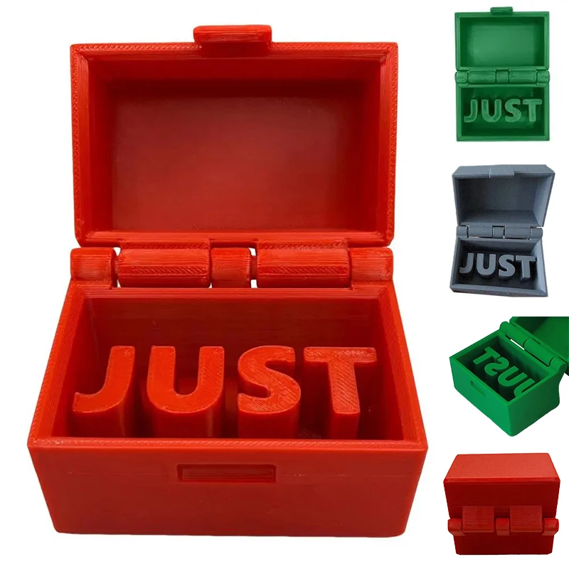 Creative Just In Case Prank Box Funny Gag Gift Novelty Joke Toy Box Reusable Weird Stuff Small Box With Word Jewelry Organizer