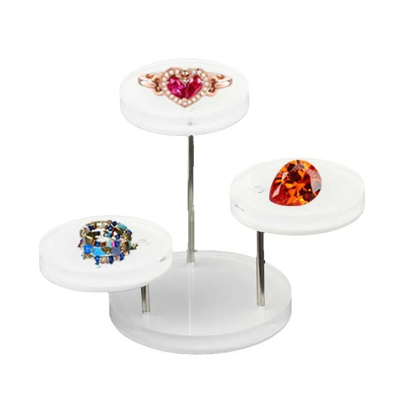 3 Layers Selling Fashion Temperament High-grade Sense of Acrylic Jewelry Display Stand/Multi-layer Round Cake and Dessert Rack