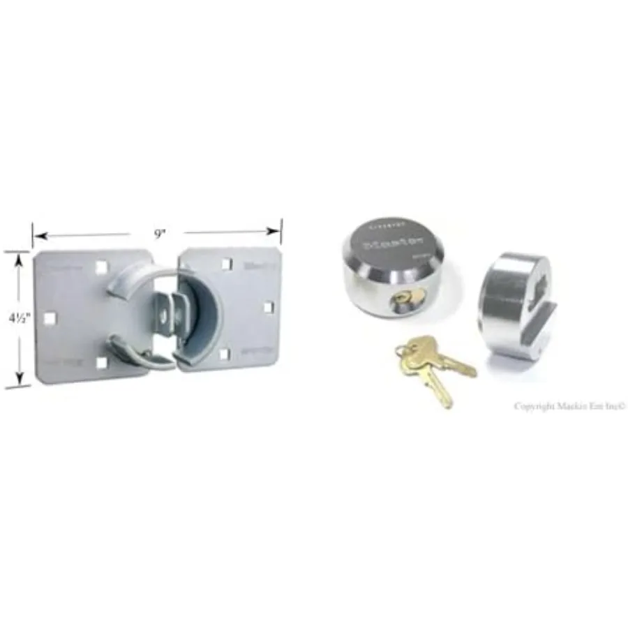 Lucchetti con chiave uguale a 4 pezzi Hasp/Hidden Manille 770-6271NKA-4 con tecnologia BumpStop per applicazioni ad alta sicurezza in Indus