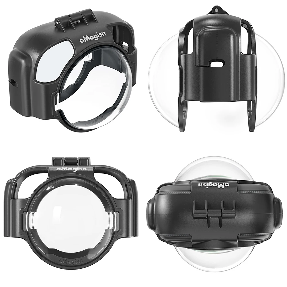 Anti-fog Snap-on Lens Guard Lens Cap Optical Glass Lens Cap Protector for Insta360 X3 Action Camera Accessories