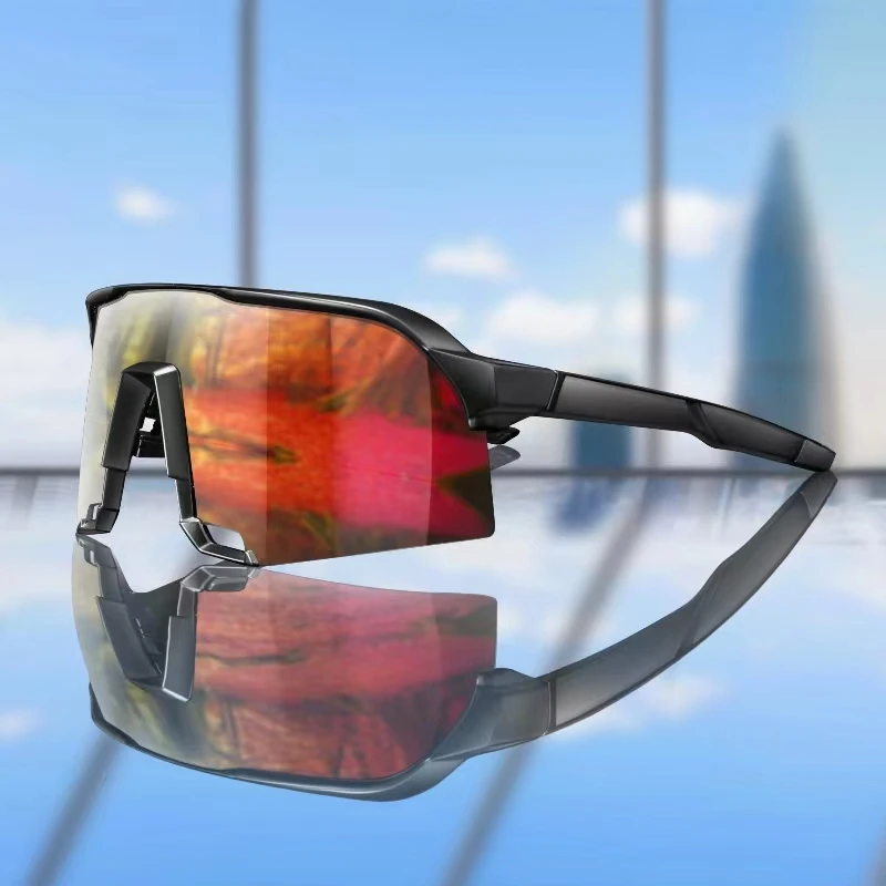 نمط جديد في الهواء الطلق نظارات شمسية رياضية كبيرة الحجم يندبروف نظارات للرجال والنساء ركوب الدراجات على الطرق المشي لمسافات طويلة التخييم #3