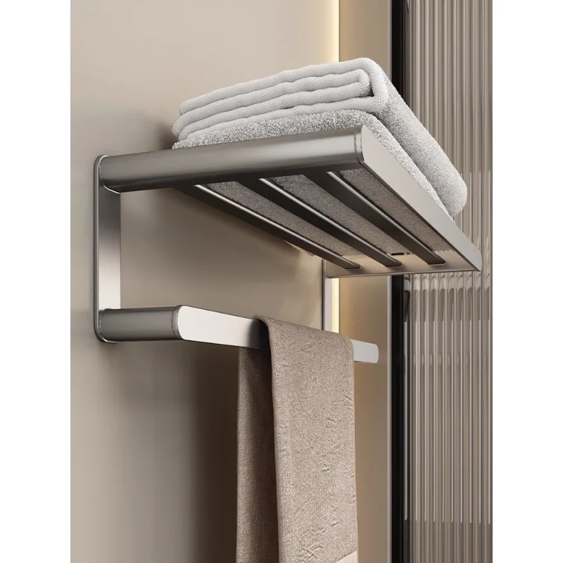 Towel rack Non-punching towel rack Bathroom wall-mounted Hardware bathroom pendant set