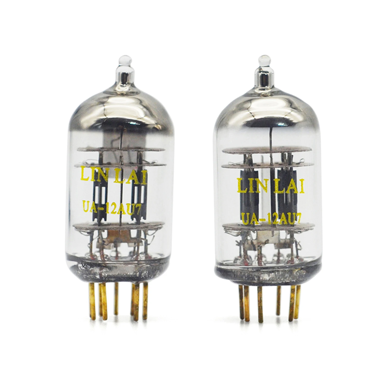 LINLAI 12AU7/ECC82 Golden Feet Medium-mu Twin Triode Vacuum Hifi Valve Electronic Tube for Class Pairing Audio Amplifier