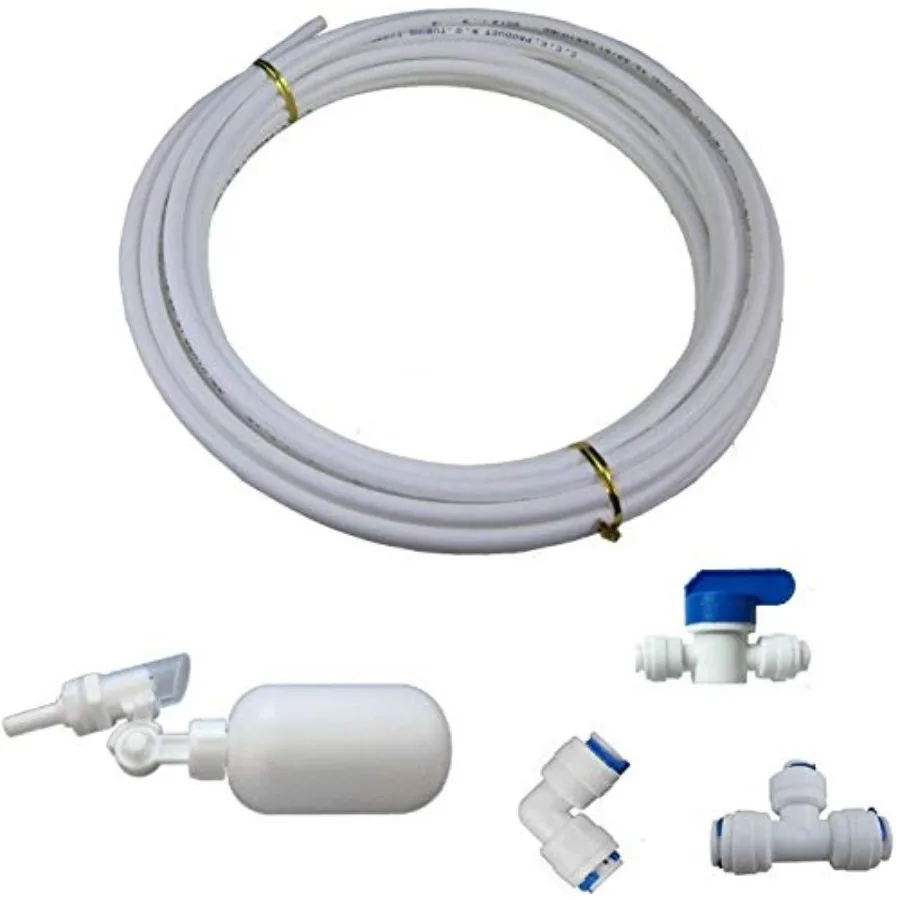 

1/4 inch Automatic Plastic Adjustable Float Valve for Aquaponic Water purifiers Reverse Osmosis System, 5 metres RO tubing Quic