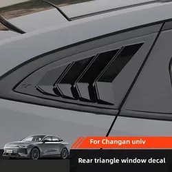 Car Rear Triangle Window Protection Cover ABS Material Blinds Decorative Stickers For Changan Univ Uni-v 2022 2023 2024