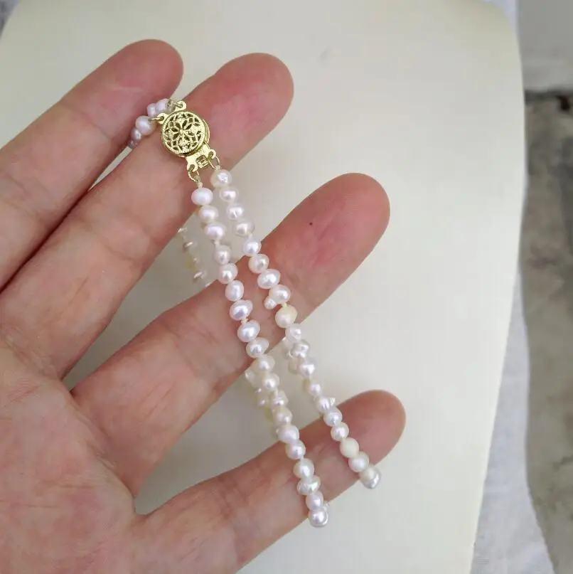 Charming Trendy Natural South Sea Real Mini White Baroque Pearl Bracelet Apply Any Occasion Accept Customization