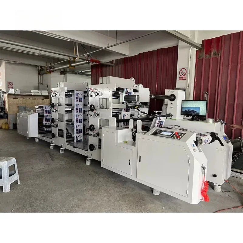 Small Multicolor Flexographic Printing Machine for Cutting Labels for Card Paper Paper Bag Printing