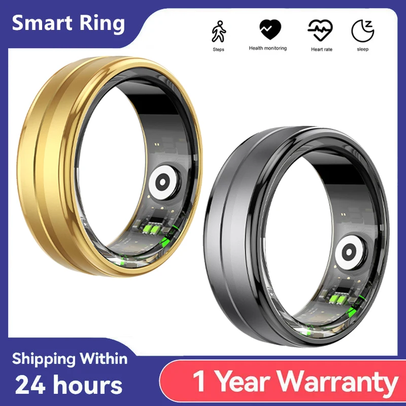 2024 R06 Smart Ring Health Monitor Men Women Smart Rings Heart Rate Blood Oxygen Sleep Waterproof Multifunctional Finger Ring