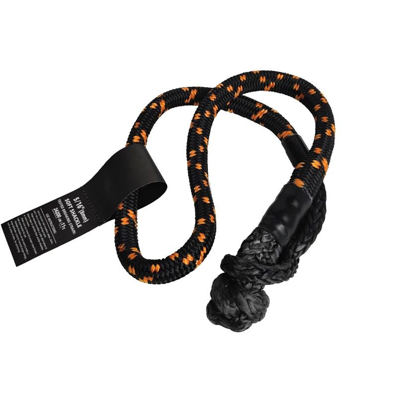 

8mm X 1m New Vehicle Recovery Soft Synthetic Shackle Rope Strap Connect Recovery Shackle