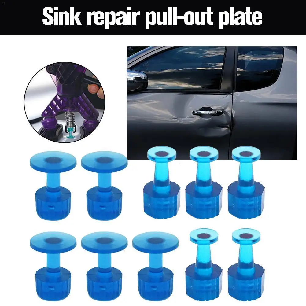 

10 шт., выдвижные листы для ремонта вмятин автомобиля, инструменты для без покраски, инструменты для ремонта, синие клеевые вкладки, инструменты для автообслуживания кузова автомобиля